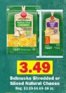 Schnucks Schnucks Shredded or Sliced Natural Cheese offer