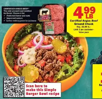 Schnucks Certified Angus Beef Ground Chuck offer