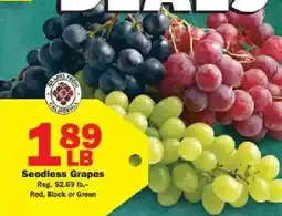 Schnucks Seedless Grapes offer