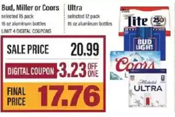 Lowes Foods Bud, Miller or Coors offer