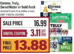 Lowes Foods Corona, Truly, SweetWater or Bold Rock offer