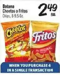 El Super Botana Cheetos or Fritos Chips offer