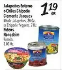 El Super Clemente Jacques Whole Jalapeños offer