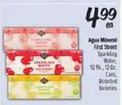 El Super Aqua Mineral First Street Sparkling Water offer