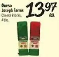 El Super Joseph Farms Cheese Blocks offer
