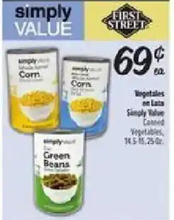 El Super First Street Simply Value Vegetables offer
