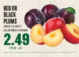 Lowes Foods Red or black plums offer