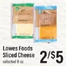 Lowes Foods Lowes Foods Sliced Cheese offer