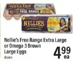 Lowes Foods Nellie's Free Range Extra Large or Omega 3 Brown Large Eggs offer