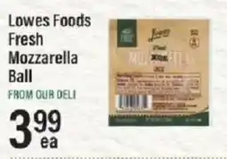 Lowes Foods Lowes Foods Fresh Mozzarella Ball offer