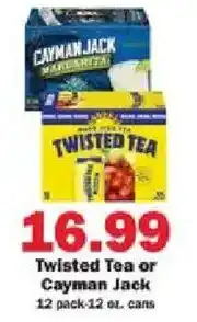 Schnucks Twisted Tea or Cayman Jack offer