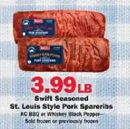 Schnucks Swift Seasoned St. Louis Style Pork Spareribs offer