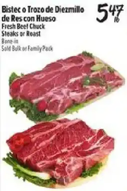 El Super Fresh Beef Chuck Steaks or Roast offer