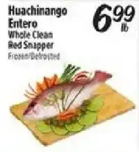 El Super Huachinango Entero Whole Clean Red Snapper offer