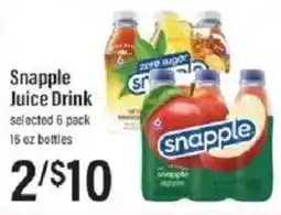 Lowes Foods Snapple juice drink offer