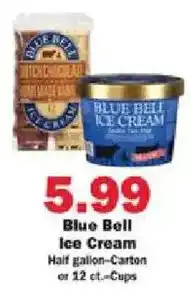 Schnucks Blue Bell Ice Cream offer
