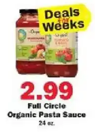 Schnucks Full Circle Organic Pasta Sauce offer