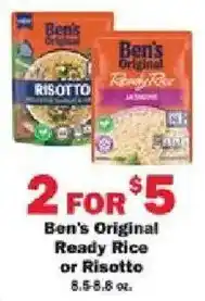 Schnucks Ben's Original Ready Rice or Risotto offer