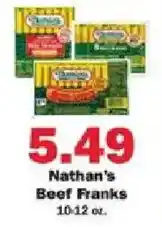 Schnucks Nathan's Beef Franks offer