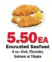 Schnucks Encrusted Seafood offer