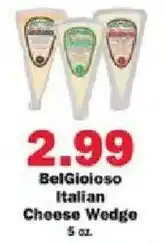 Schnucks BelGioioso Italian Cheese Wedge offer