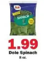 Schnucks Dole Spinach offer