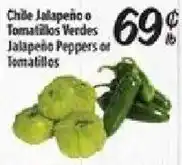 El Super Jalapeño Peppers or Tomatillos offer