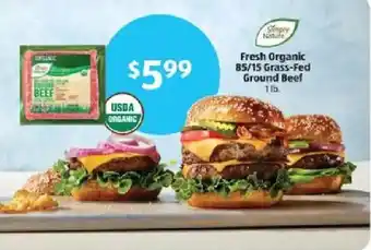 Aldi Simply Nature Fresh Organic Ground Beef offer