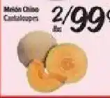 El Super Melon Chino Cantaloupes offer