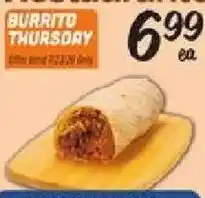 El Super Burrito Thursday offer