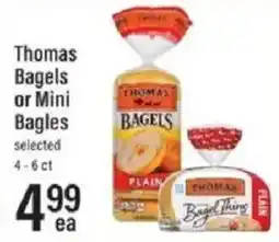 Lowes Foods Thomas bagels or mini bagels offer