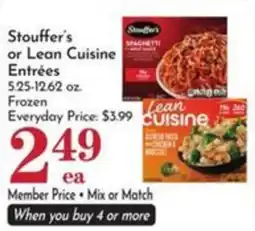 Pavilions Stouffer's or Lean Cuisine EntrΓ©es offer