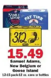 Schnucks Samuel Adams, New Belgium or Goose Island offer