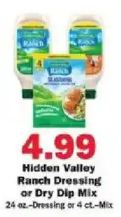 Schnucks Hidden Valley Ranch Dressing or Dry Dip Mix offer