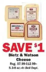 Schnucks Dietz & Watson Cheese offer