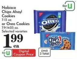 Pavilions Nabisco Chips Ahoy! Cookies or Oreo Cookies offer