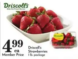 Pavilions Driscoll's Strawberries offer