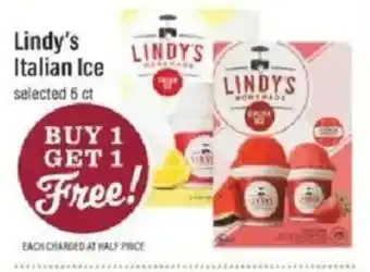 Lowes Foods Lindy's Italian Ice offer