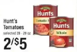 Lowes Foods Hunt's tomatoes offer