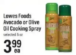 Lowes Foods Lowes Foods Avocado or Olive Oil Cooking Spray offer