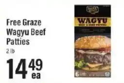 Lowes Foods Free Graze Wagyu Beef Patties offer