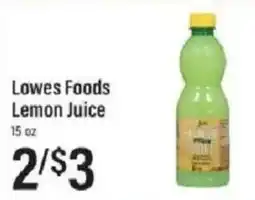 Lowes Foods Lowes Foods Lemon Juice offer