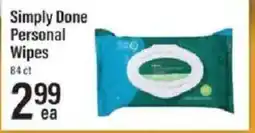 Lowes Foods Simply Done Personal Wipes offer