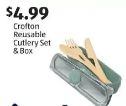 Aldi Crofton reusable cutlery set & box offer