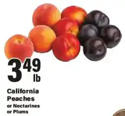 Big Y California Peaches or Nectarines or Plums offer