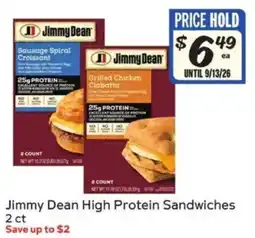 Winn Dixie Jimmy Dean High Protein Sandwiches offer