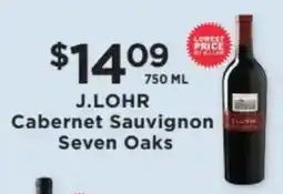 ShopRite J. Lohr Cabernet Sauvignon Seven Oaks offer
