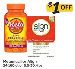 Winn Dixie Metamucil or Align offer