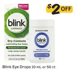 Winn Dixie Blink eye drops offer