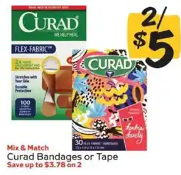 Winn Dixie Curad Bandages or Tape offer